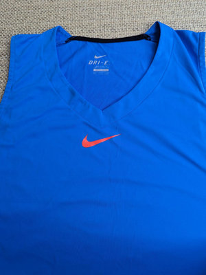 Nike dri fit 寶藍色運動背心 籃球背心 慢跑衣 XL號