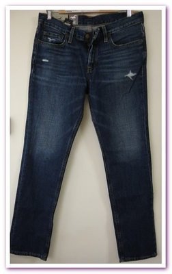 正品 Hollister HCO  Hollister Skinny Jeans 破壞刷舊修身窄管牛仔褲  31x32  現貨含運