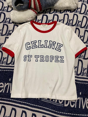 Celine賽琳女士短袖T恤，尺碼m，去年專柜買回來穿過兩次