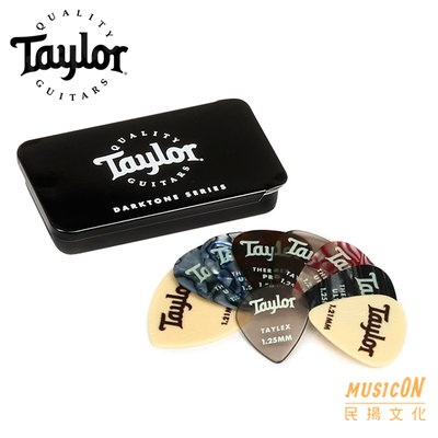 【民揚樂器】Taylor 2600 Pick組 匹克組 收納鐵盒 Darktone 彈片 撥片 吉他禮物 音樂禮品