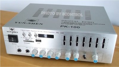 【易控王】YUN-SHEN PK-100 交流/直流兩用 80W 立體聲 卡拉OK 擴大機 USB SD EQ 綜合擴大機(50-226)