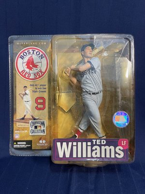 【全新未拆】McFarlane 麥法蘭 MLB 古柏鎮名人堂4代 紅襪隊客場球衣變體版 Ted Williams公仔