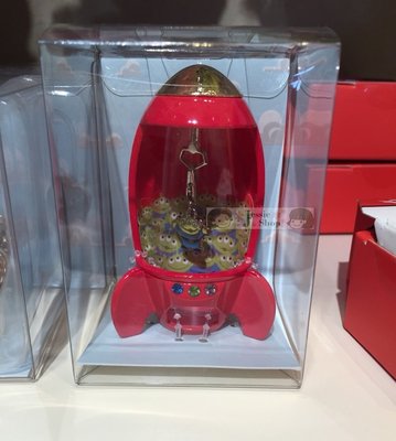 日本東京迪士尼商店 玩具總動員 三眼怪 火箭 夾娃娃機立體造型 水鑽 掛飾 掛飾架 飾品架 擺飾