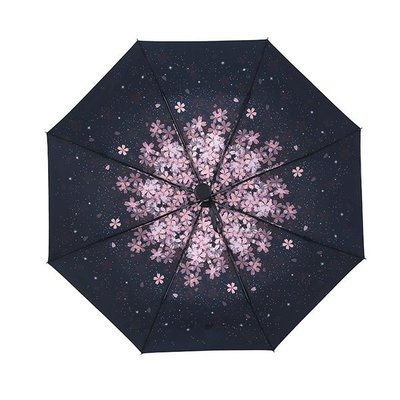 yes99buy 日本創意櫻花三折傘 摺疊式文藝清新傘 預購七天