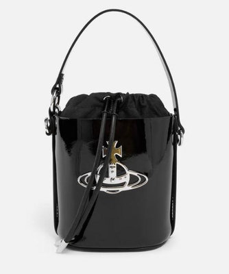 代購Vivienne Westwood Daisy Patent-Leather Bucket Bag氣質高雅帥氣水桶包圓桶包