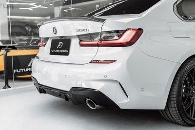 【政銓企業有限公司】BMW G20 G21 MPerformance 款 亮黑 兩件式 後下巴 原廠材質 免費安裝 現貨