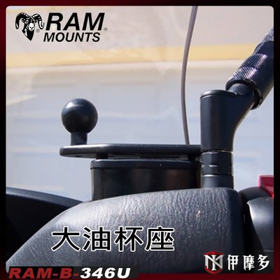 伊摩多※美國 Ram Mounts 重機 大油杯座 油缸蓋 長型 RAM-B-346U 底座 球座