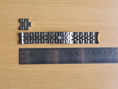 BALL 波爾錶原廠不銹鋼錶帶、20mm、20毫米、適用於 BALL Trainmaster 系列錶款