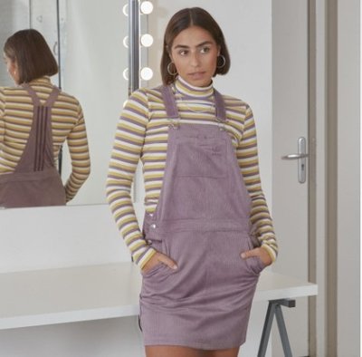 【Luxury】Adidas Original ISC吊帶裙 三色 紫黃黑 女款 燈芯絨 裙子 愛迪達 條線吊帶裙