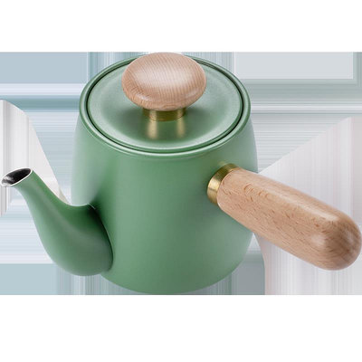 紫砂壺 帝國小Q大嘴壺泡茶壺自動過濾煮茶器側把壺304不銹鋼咖啡茶兩用壺