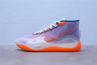 Nike Zoom KD12 EP 實戰籃球鞋 紫橙 男子運動鞋 AR4230-500