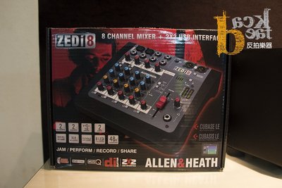 [ 反拍樂器 ] 混音器 + 分軌錄音介面 AllenHeath ZEDi8 Mixer