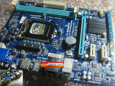 技嘉 GA-B75M-D2V 1155腳位 Intel B75晶片組 2組DDR3 6組SATA USB3 第四代超耐久