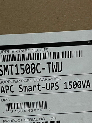 現貨供應 - APC SMART-UPS 1500VA LCD在線互動式 (SMT1500C-TWU)