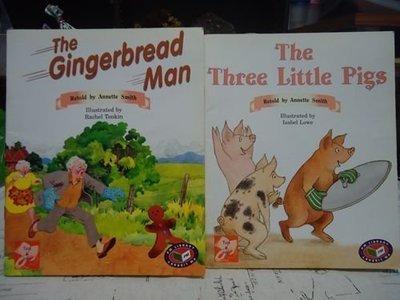 ＊謝啦二手書＊ The Gingerbread Man The Three Little Pigs 2本合售 敦煌