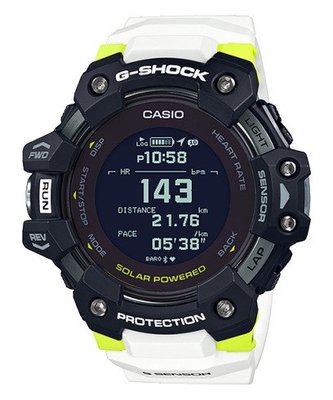 【威哥本舖】Casio台灣原廠公司貨 G-Shock G-SQUAD系列 GBD-H1000-1A7 太陽能藍芽連線錶