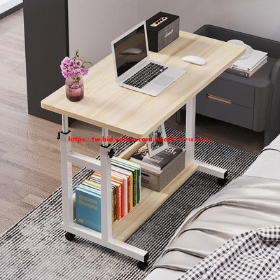 床邊電腦桌懶人床邊桌臺式家用簡約書桌簡易床上小桌子可移動升-促銷 正品 現貨