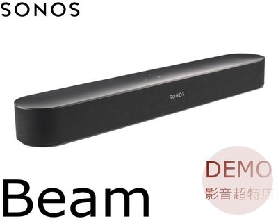 ㊑DEMO影音超特店㍿ SONOS BEAM WiFi 無線智慧 3.1 聲道單件式環繞音響 喇叭 (1支)