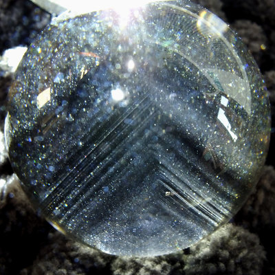 千層綠幽靈水晶球033 –27.8 mm。清透漂亮。珍藏水晶