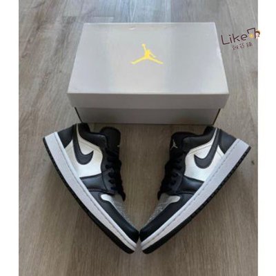 【正品】Air Jordan 1 Low "Silver Toe" 黑銀 女 Da5551-001