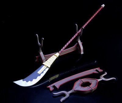 【現貨 - 送刀架】『 艾德華·紐蓋特-白鬍子 』27cm  索龍 羅 刀 武器 兵器 非航海王 非海賊王 模型