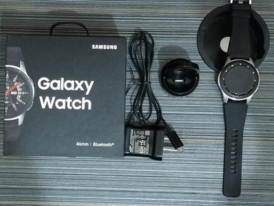 Galaxy watch (SM-R800)46mm 銀色silver 藍芽|WIFI|GPS 99新 保存良好
