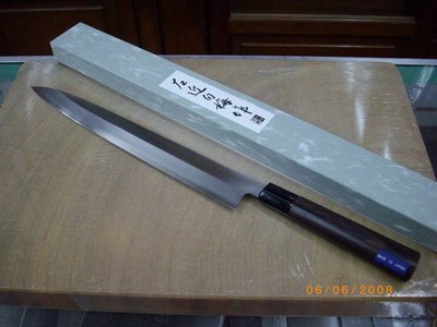 @@最專業的刀剪 台中市最知名的建成刀剪行@@日本-左近白梅-(左刃)一尺生魚刀