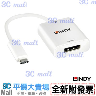 【全新附發票】林帝 LINDY 主動式 USB3.1 Type-C to DisplayPort轉接器(43245)
