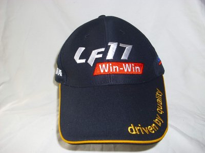 潮流帽子 美式黑色賽車設計師紀念款精美刺繡LF17 FORMOSA造型WinWin賽車帽 航字櫃8