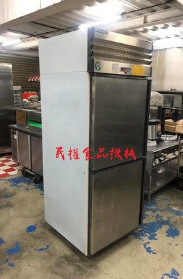 【民權食品機械】二手厚騰風冷兩門全冷凍冰箱