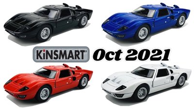 ^.^飛行屋(全新品)KiNSMART 合金車 迴力車系列//福特 1966 FORD GT40 MKII