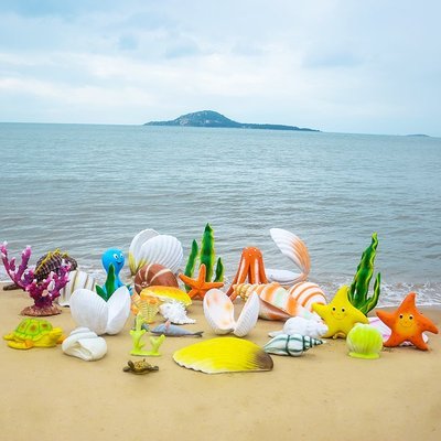 促銷打折 大型戶外海洋動物系列園林景觀玻璃鋼雕塑仿真海螺貝殼裝飾品擺件嘟啦啦