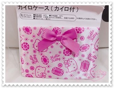 ♥小花花日本精品♥ Hello Kitty 緞面布 蝴蝶結 緞帶 粉色 大臉 面紙套 暖暖包套 日本限定57027302