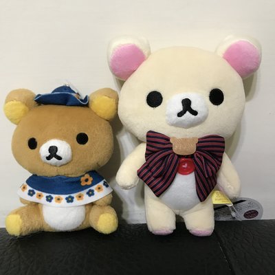 日本景品 拉拉熊禮帽 蝴蝶結牛奶熊玩偶 娃娃 全新sega日本正版 一隻250元［拉拉熊售完］