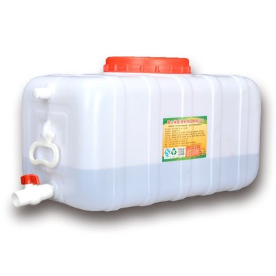 【熱賣精選】食品級臥式水箱加厚塑料大水桶儲水桶家用白色長方形塑料桶帶龍頭