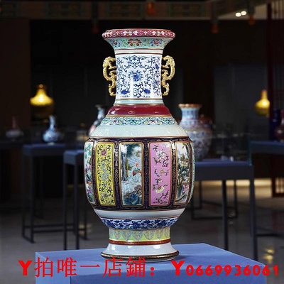 寧封窯陶瓷仿古手繪花瓶大瓷母收藏擺件(500件)景德鎮家居裝飾品
