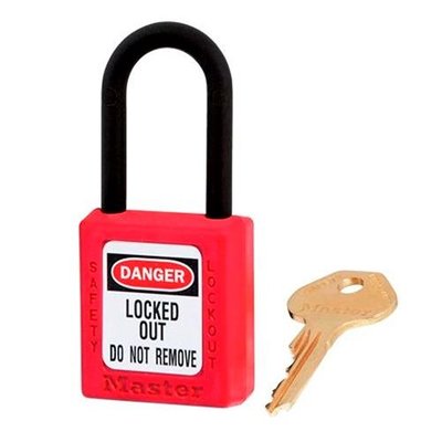 【原艾國際】瑪斯特Master Lock-絕緣安全鎖具(406KA) 每組鎖具鑰匙都相同