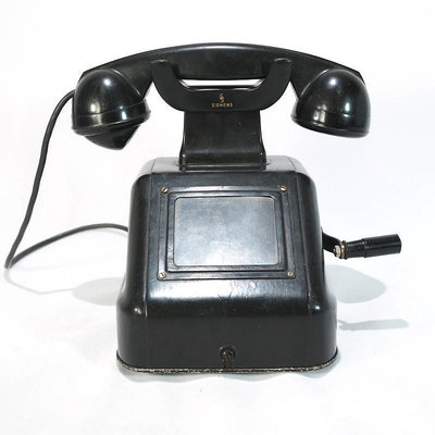 西洋古董1930年代西門子Siemens 磁石手搖電話機發電