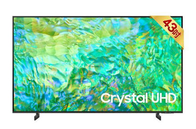 *挑戰全台最低價* 全新 未拆 Samsung 43型 Crystal 4K UHD智慧顯示器電視 UA43CU8000