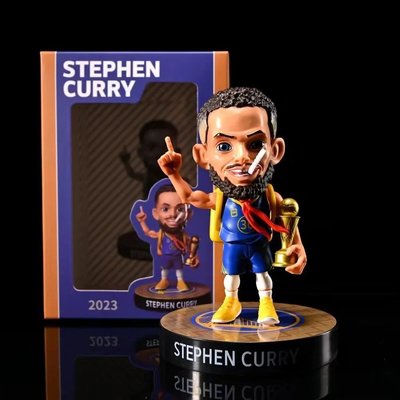 【紫色風鈴】籃球明星NBA 籃球巨星GK 小學生 庫裡 Curry fmvp 公仔擺件盒裝 港版 無證