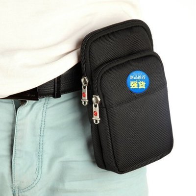 運動手機包穿皮帶5-6寸以下通用手機腰包男休閒包掛包小包袋 （單收納包）新台幣：328元
