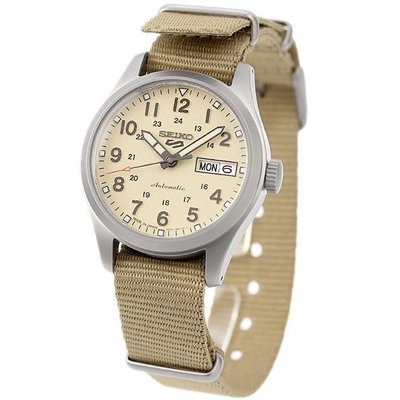 預購 SEIKO SEIKO 5 SBSA199 精工錶 5號 機械錶 36mm 淺褐色面盤 尼龍錶帶