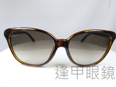 『逢甲眼鏡』GUCCI太陽眼鏡 玳瑁色鏡框 棕色漸層鏡面 鏡腳金色菱格花紋 【GG3635/F/S DXH】