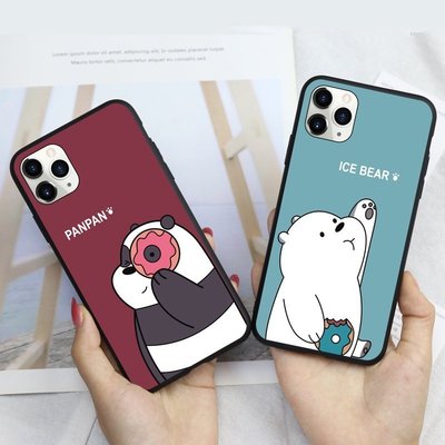 新款推薦 We Bare Bears 卡通封面矽膠手機殼 for iphone 14 13 12 Pro Max- 可開發票