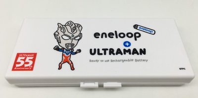 Panasonic eneloop 3號 4號 8入電池盒 超人力霸王 白色 英雄款  AAA･AA 電池收納盒 8顆