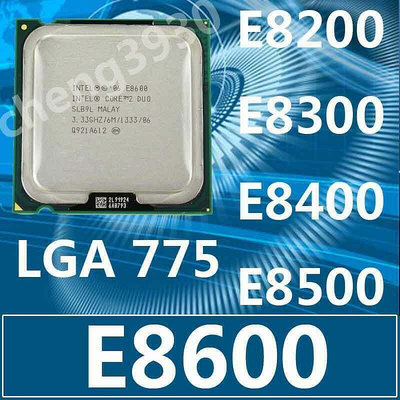 Cpu Intel Core 2 Duo E8200 E8300 E8400 E8500 E8600 插槽 LG CPU