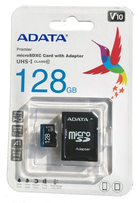 【ADATA威剛 128GB 記憶卡】microSD 128GB SDXC 記憶卡.手機.平板.行車記錄器皆適用