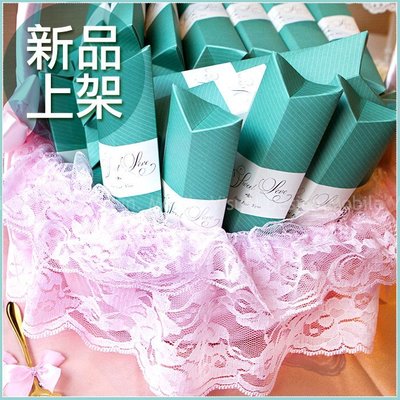 【Sweet Love Tiffany盒玫瑰湯匙二入禮盒X50份+大提籃X1個】-婚禮小物/桌上迎賓禮/送客禮/贈品