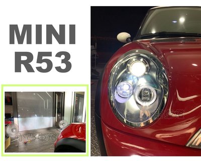 小亞車燈改裝＊全新 BMW MINI ONE COOPER S R50 R53 黑框 光圈 魚眼 大燈