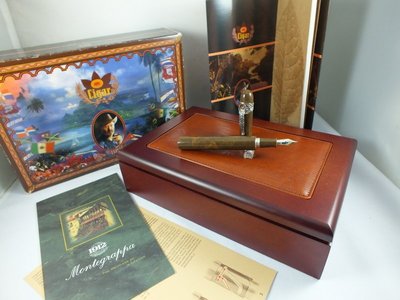【世界名筆交流】萬特佳Montegrappa 1997年Cigar 雪茄純銀限量鋼筆